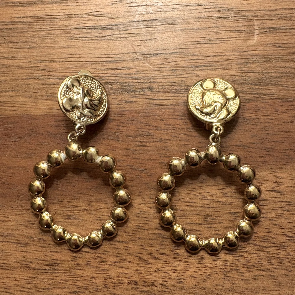 Wendy Gell Mickey Mouse Hoop Clip on earrings